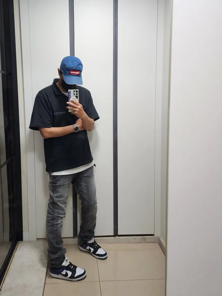 에센셜 코어 컬렉션 숏슬리브 폴로 블랙 thumbnail 3