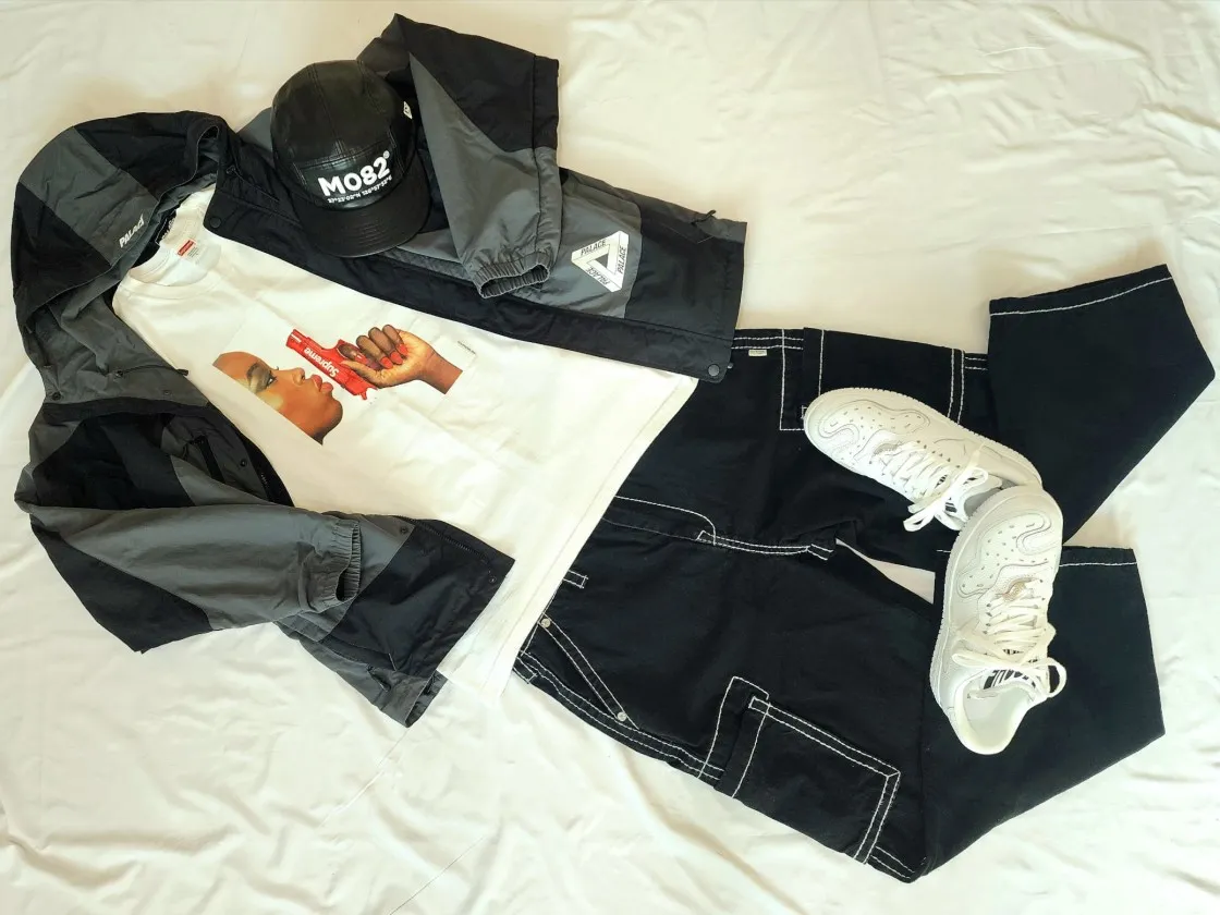 슈프림 x 무라카미 다카시 코비드-19 릴리프 박스로고 티셔츠 화이트 - 20SS thumbnail 2