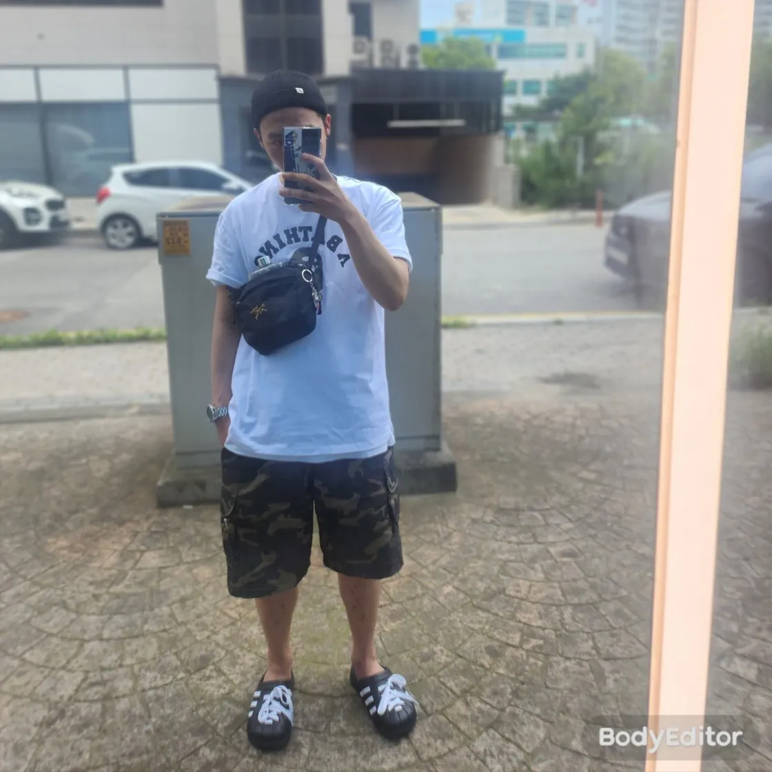 베이프 x JJJ자운드 컬리지 티셔츠 화이트 thumbnail 9