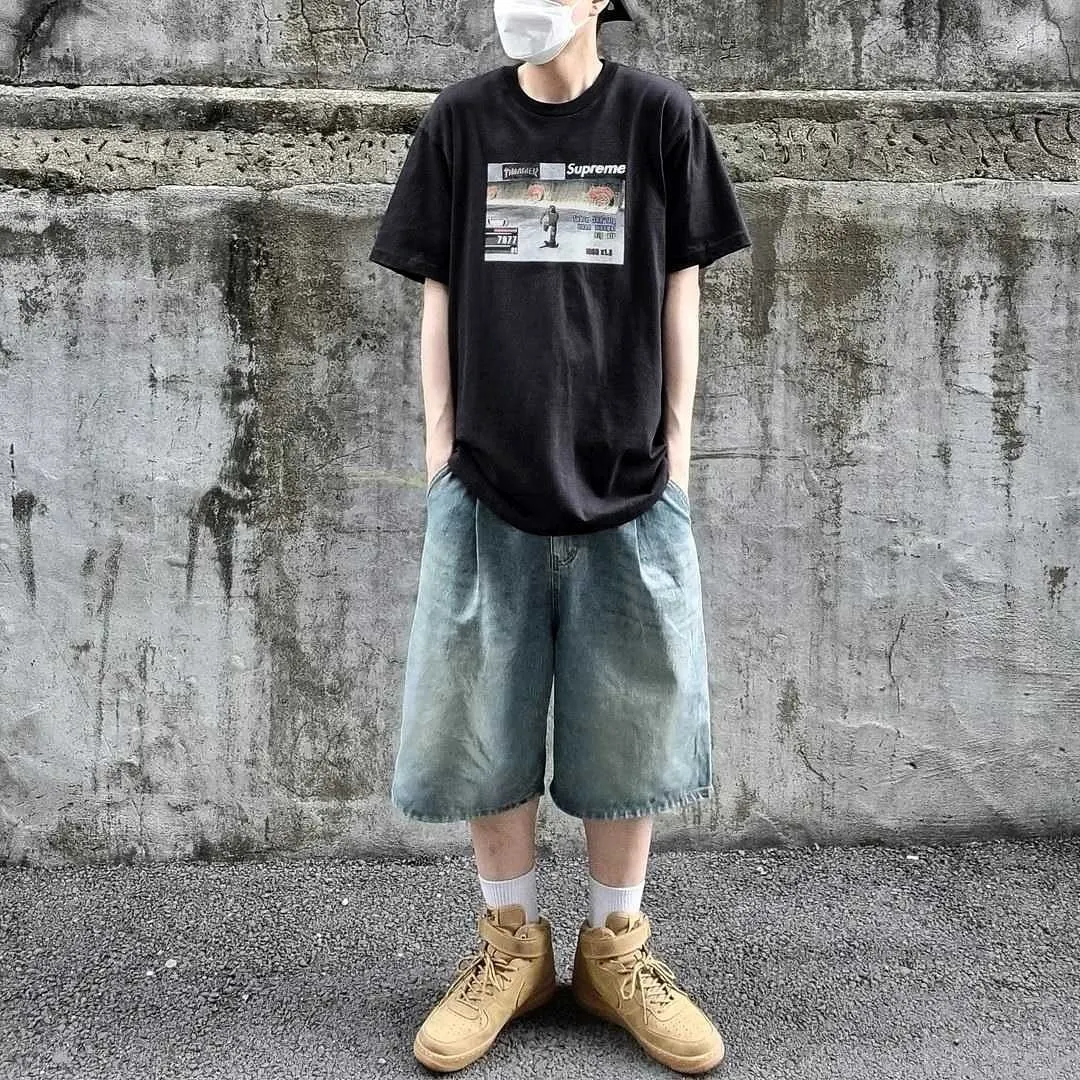 슈프림 x 트레셔 게임 티셔츠 블랙 - 21FW thumbnail 2