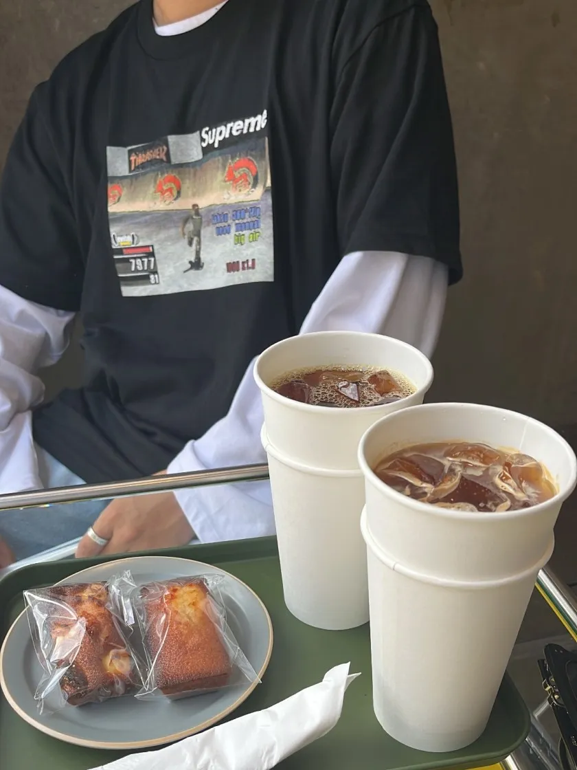 슈프림 x 트레셔 게임 티셔츠 블랙 - 21FW thumbnail 5