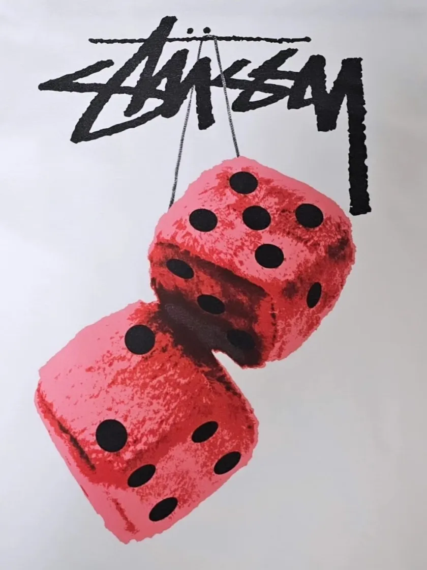 스투시 퍼지 다이스 티셔츠 화이트 thumbnail 3