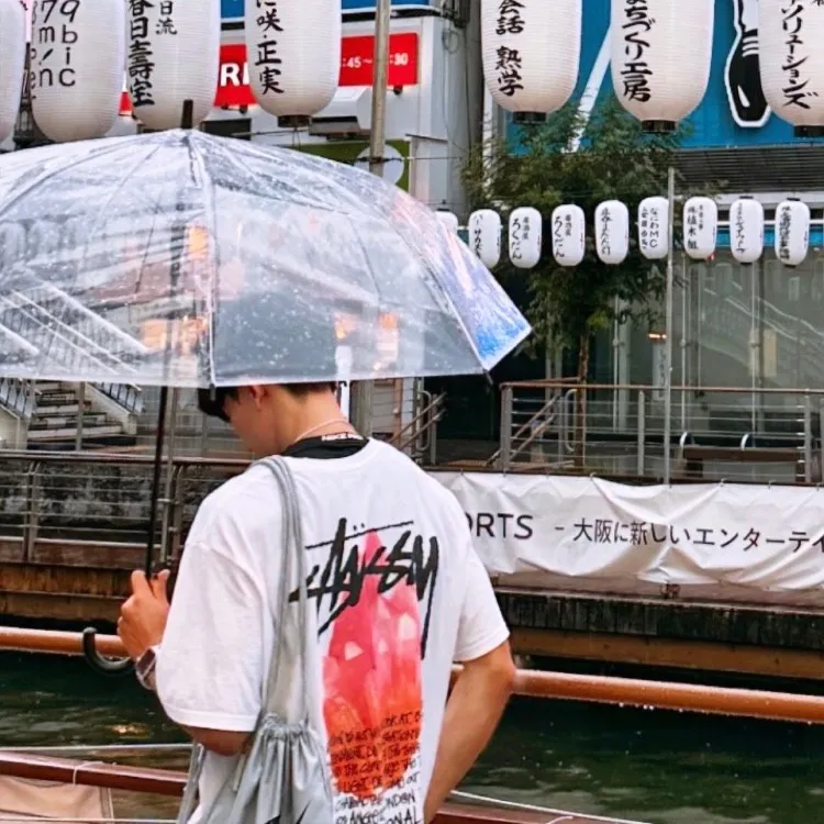 스투시 리플렉션 티셔츠 화이트 thumbnail 3