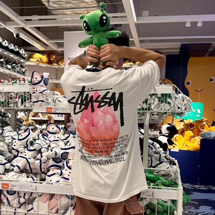 스투시 리플렉션 티셔츠 화이트 thumbnail 4