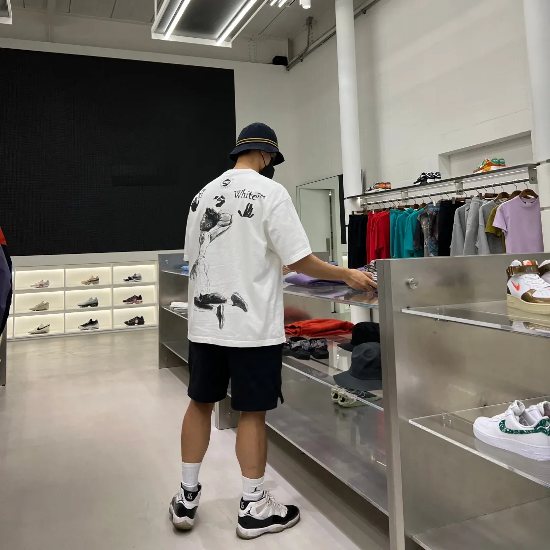 조던 x 오프화이트 숏슬리브 티셔츠 화이트 - 아시아 thumbnail 4