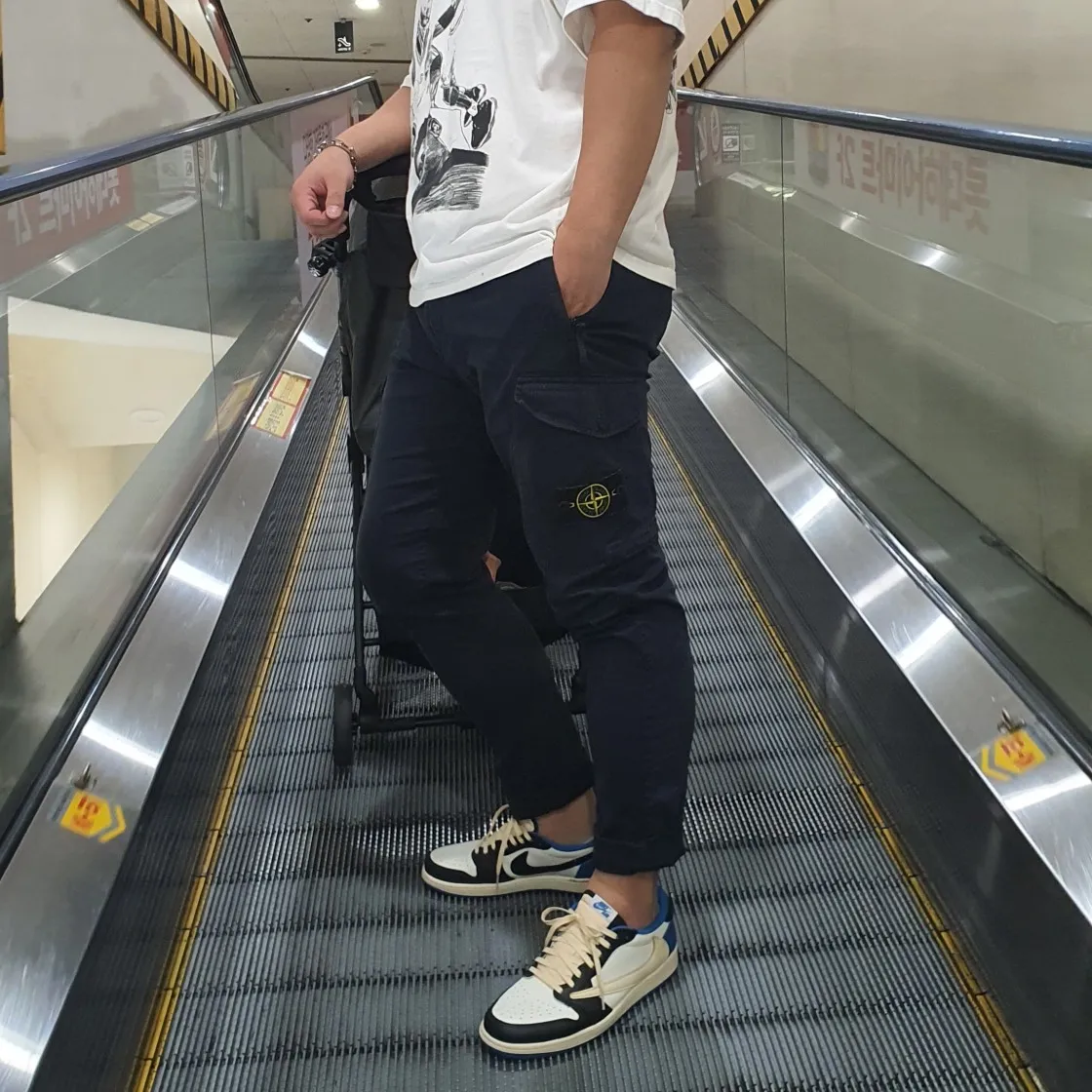 조던 x 오프화이트 숏슬리브 티셔츠 화이트 - 아시아 thumbnail 9