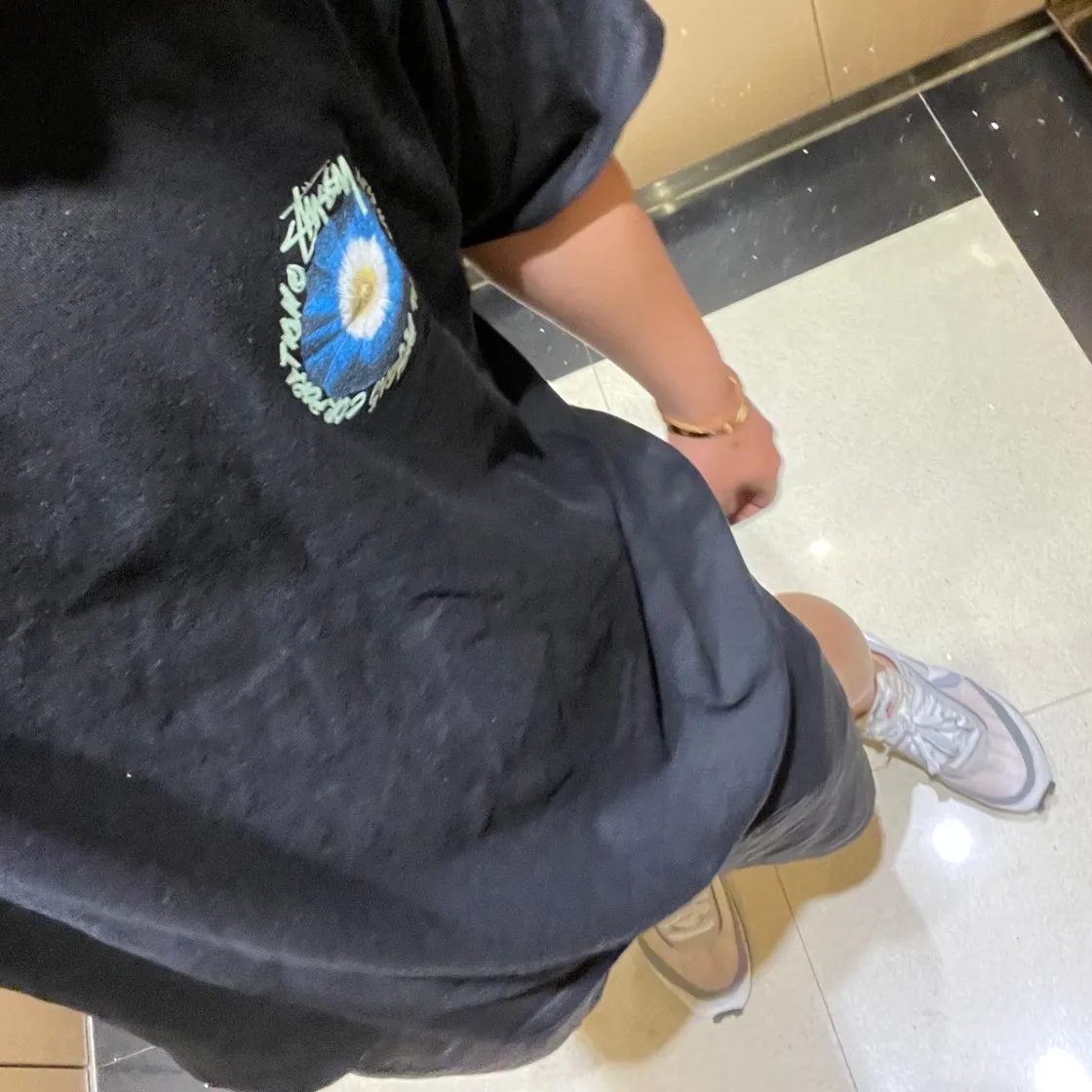 스투시 코스모스 티셔츠 블랙 thumbnail 9