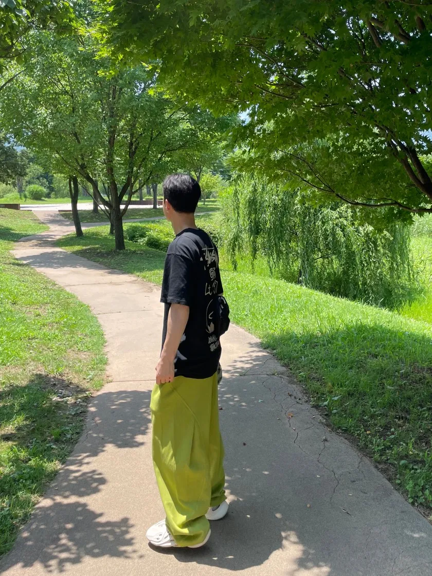 스투시 x 아워레가시 서프맨 피그먼트 다이드 티셔츠 블랙 - 21FW thumbnail 9