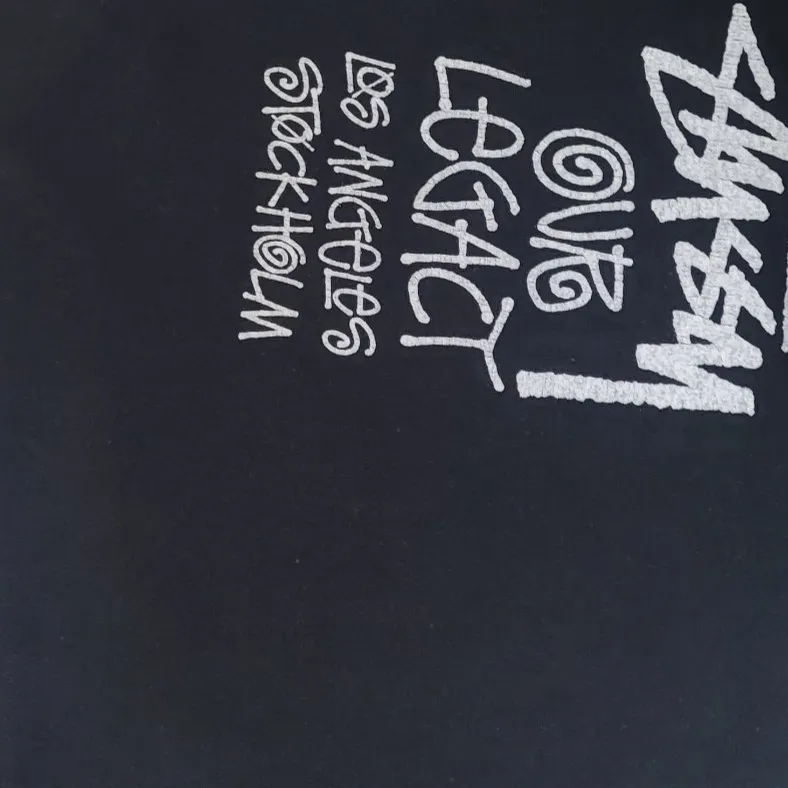 스투시 x 아워레가시 서프맨 티셔츠 블랙 - 21SS thumbnail 2