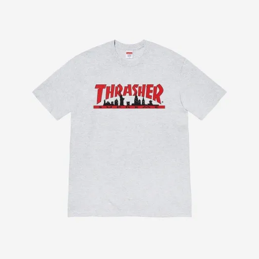 슈프림 x 트레셔 스카이라인 티셔츠 애쉬 그레이 - 21FW