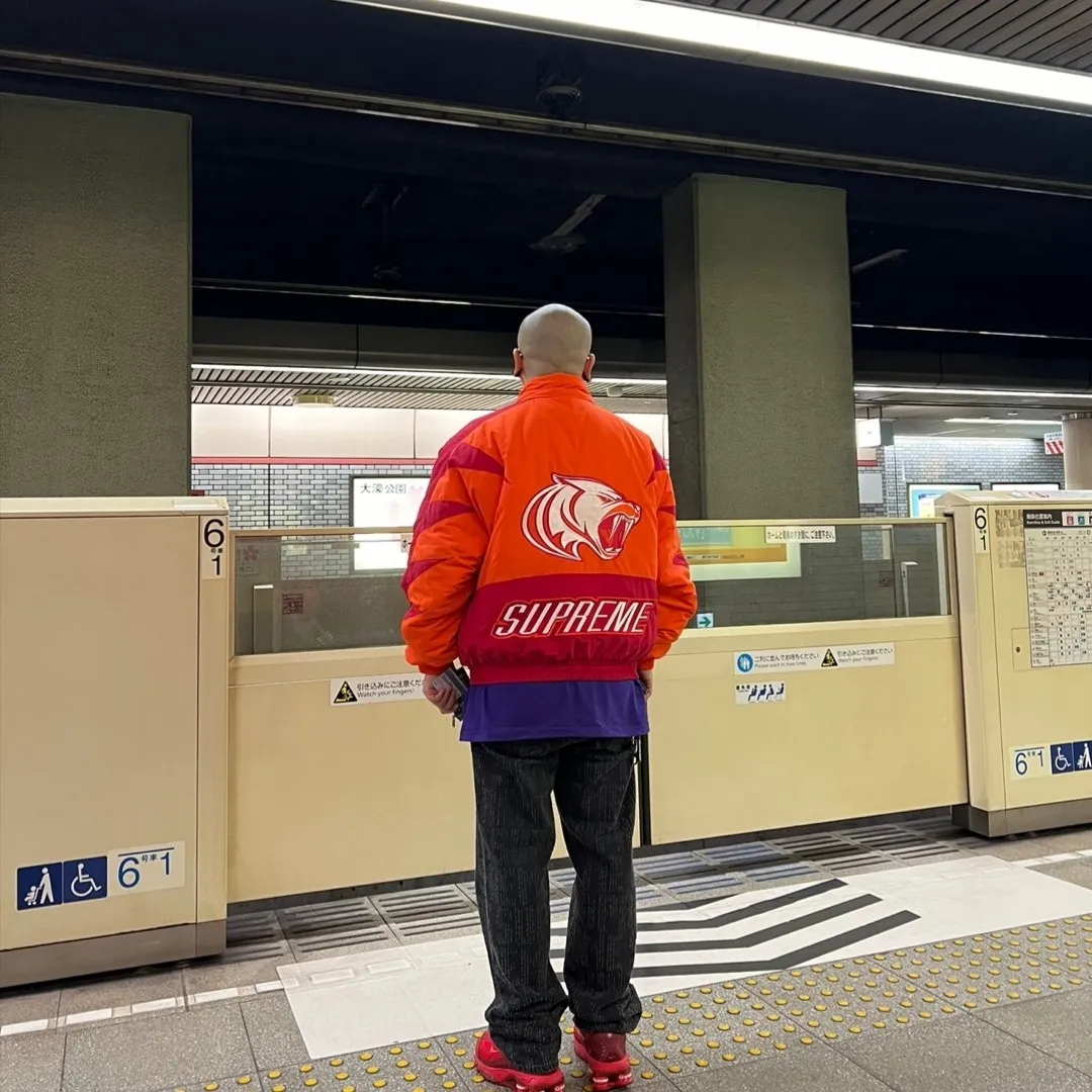 슈프림 박스로고 티셔츠 퍼플 - 23FW thumbnail 4