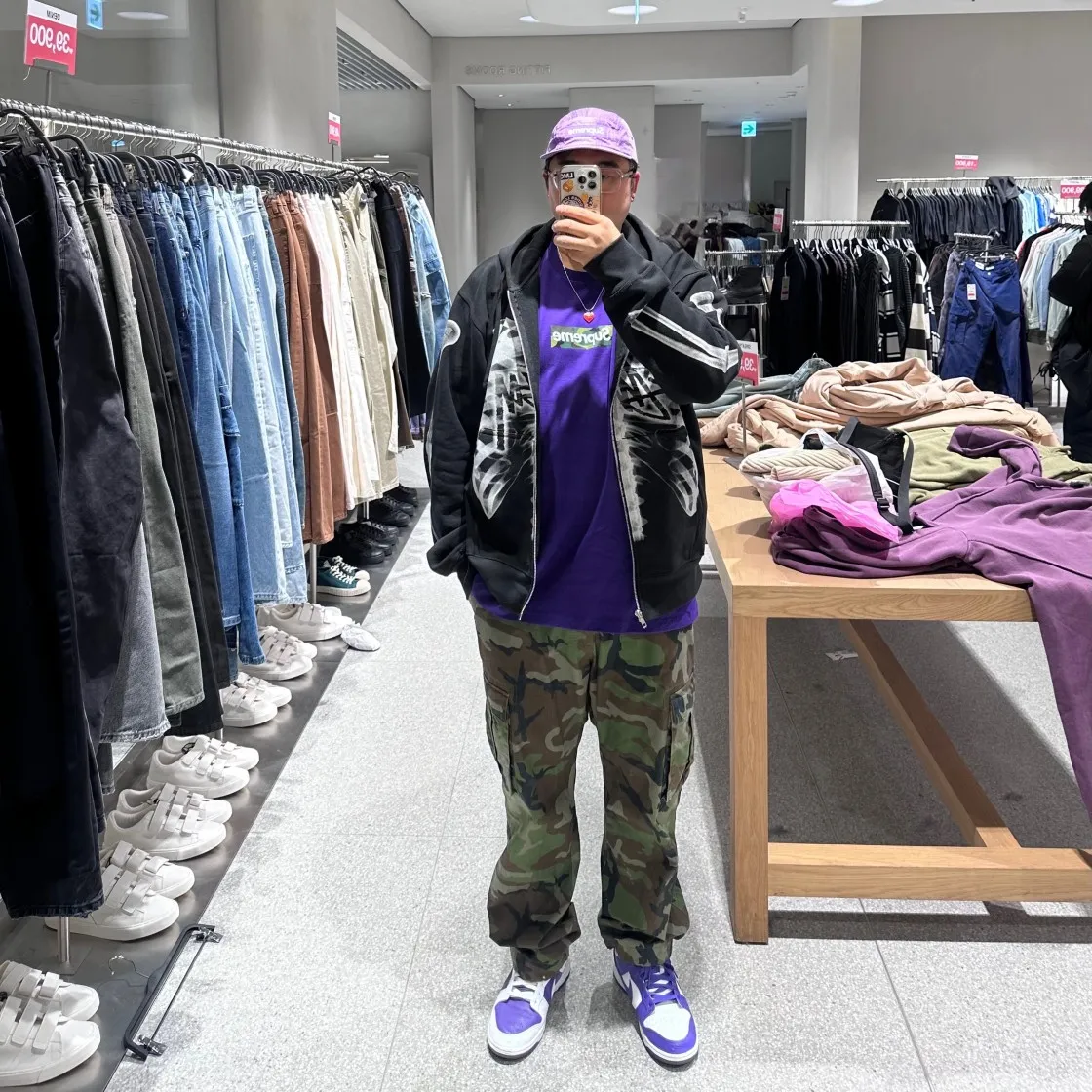 슈프림 박스로고 티셔츠 퍼플 - 23FW thumbnail 9