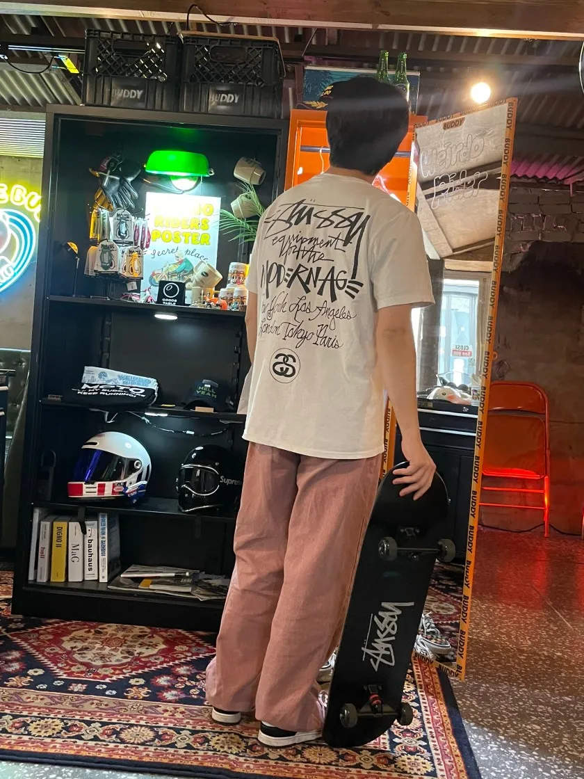 스투시 모던 에이지 티셔츠 화이트 thumbnail 2