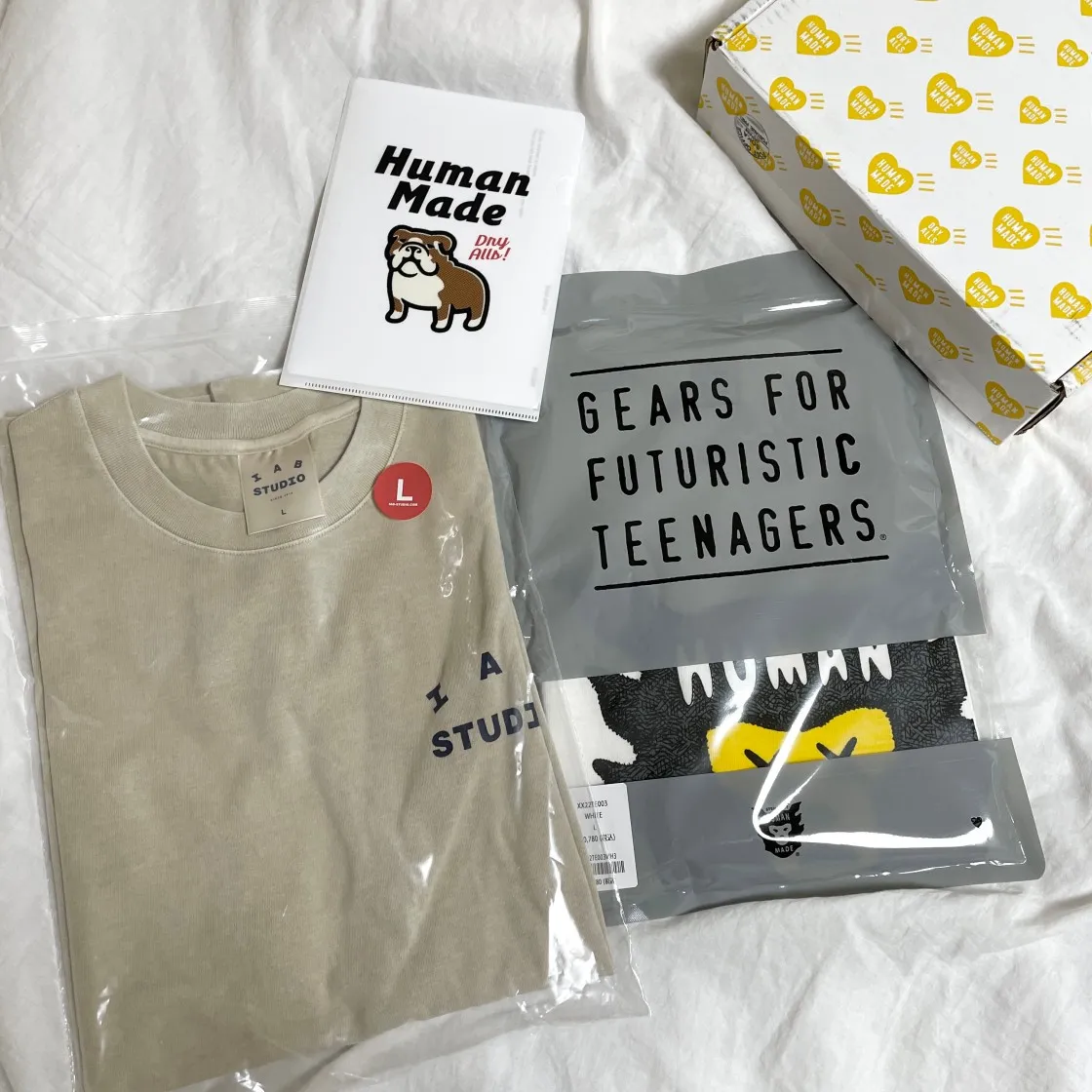 휴먼 메이드 x 카우스 #1 티셔츠 화이트 thumbnail 3