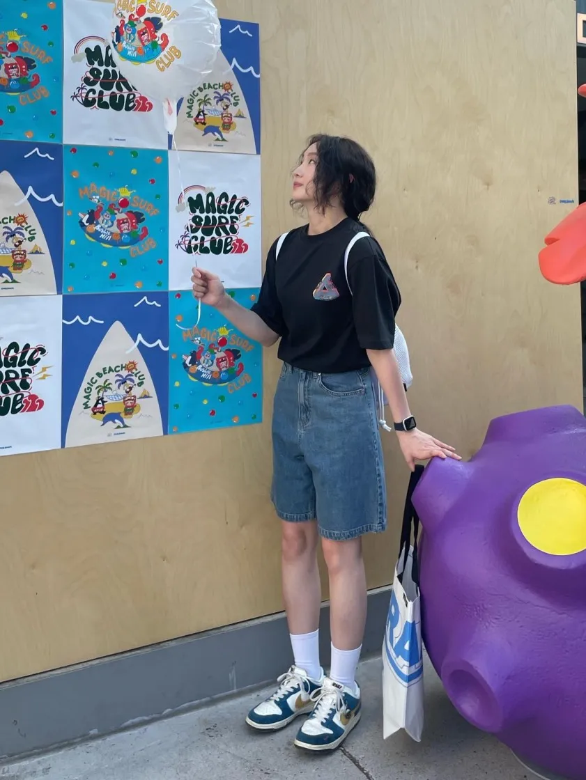 팔라스 트라이퍼그 컬러 블러 티셔츠 블랙 - 20FW thumbnail 6