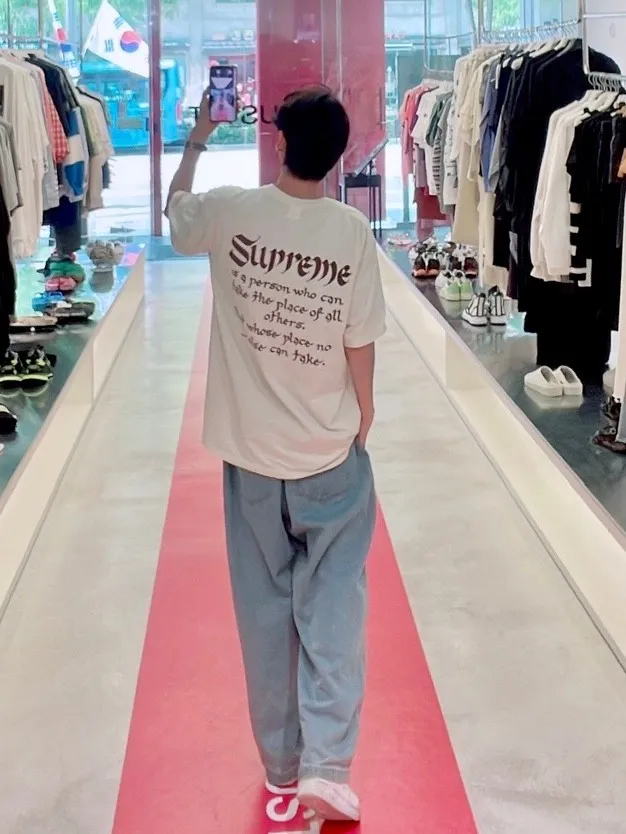 슈프림 펄슨 티셔츠 내츄럴 - 22SS thumbnail 7