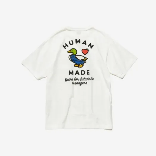 휴먼 메이드 #3 포켓 티셔츠 화이트