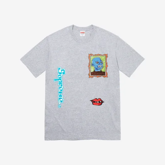 슈프림 곤즈 포트레이트 티셔츠 헤더 그레이 - 22FW