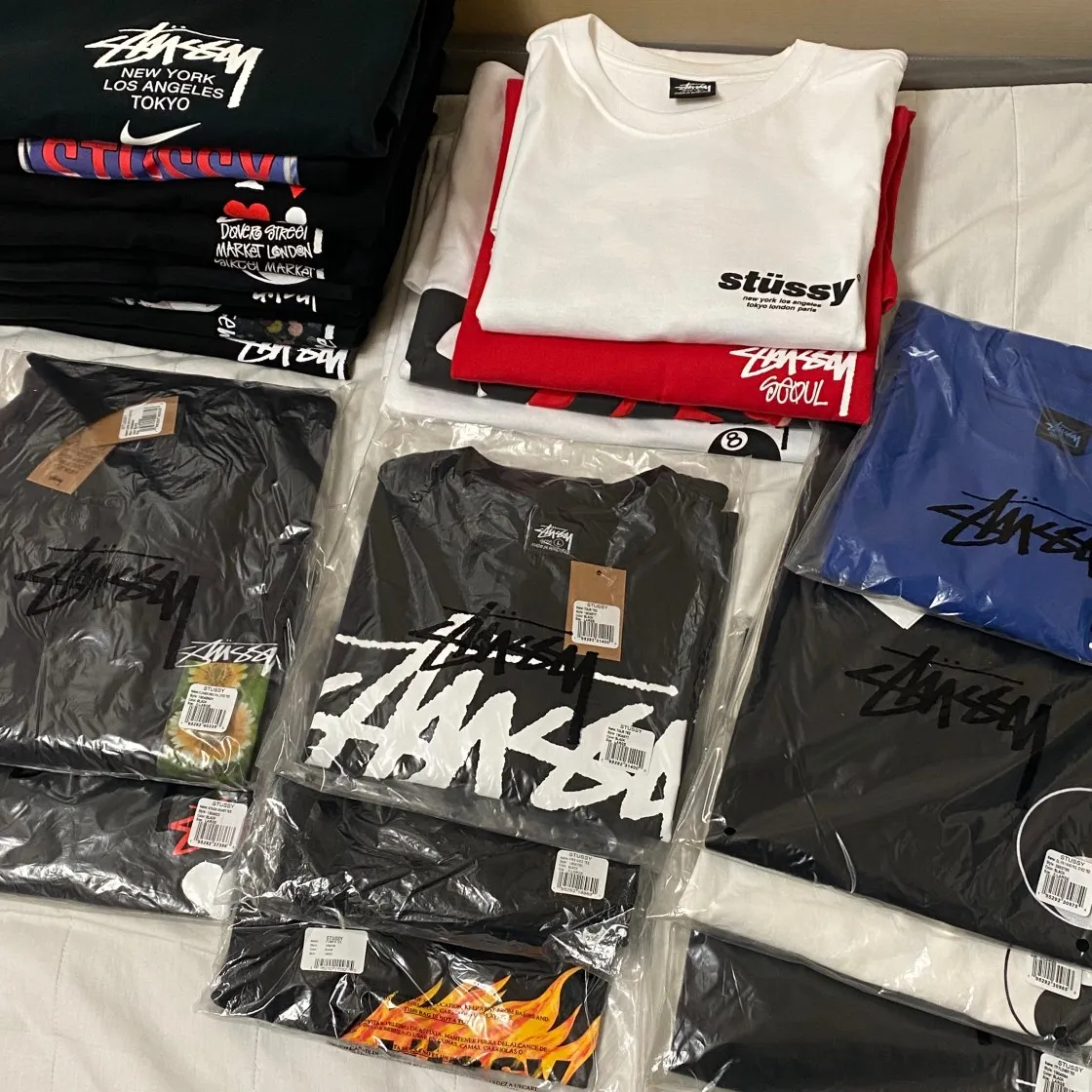 스투시 스탁 도버 스트리트 마켓 LA 티셔츠 블랙 thumbnail 2