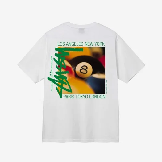 스투시 빌리아드 티셔츠 화이트