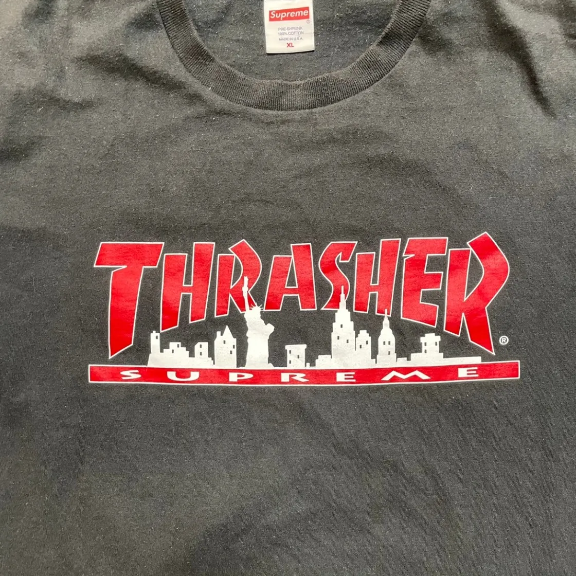 슈프림 x 트레셔 스카이라인 티셔츠 블랙 - 21FW thumbnail 2