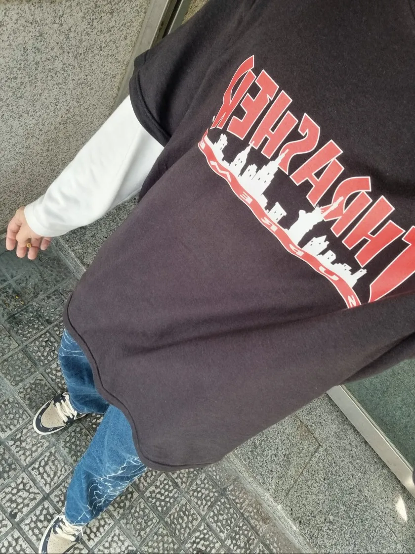 슈프림 x 트레셔 스카이라인 티셔츠 블랙 - 21FW thumbnail 3