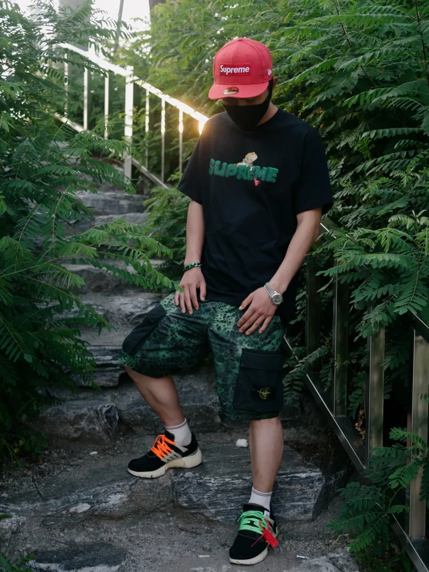 슈프림 리자드 티셔츠 블랙 - 20SS thumbnail 2