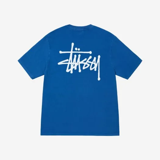 스투시 베이직 스투시 피그먼트 다이드 티셔츠 블루 2022