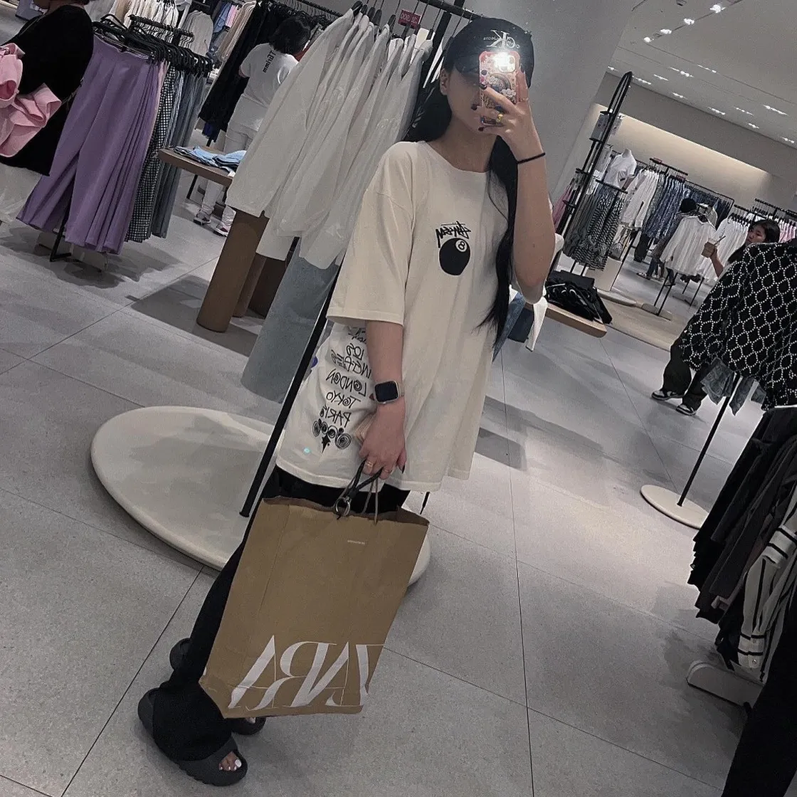 스투시 테스트 스트라이크 피그먼트 다이드 티셔츠 내츄럴 thumbnail 8