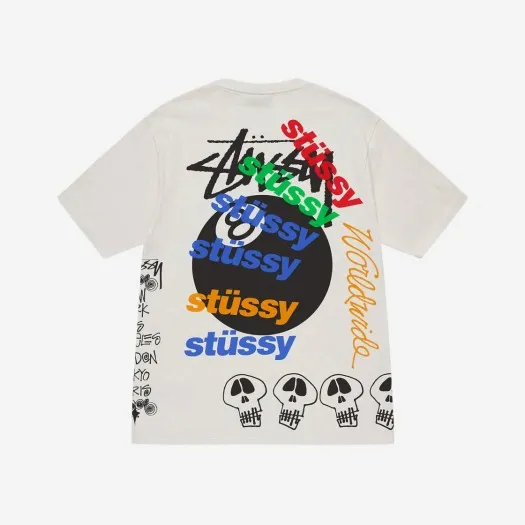스투시 테스트 스트라이크 피그먼트 다이드 티셔츠 내츄럴