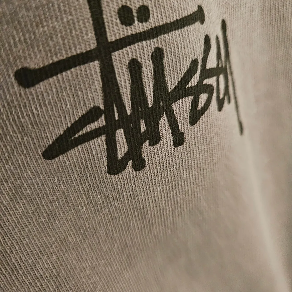 스투시 베이직 스투시 피그먼트 다이드 티셔츠 그레이 2022 thumbnail 4