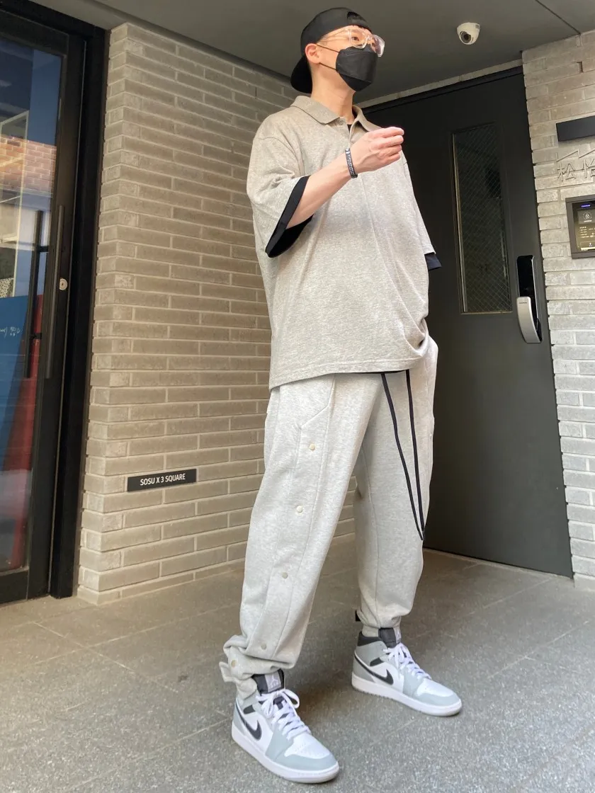 에센셜 숏슬리브 폴로 헤더 오트밀 - 21SS thumbnail 6