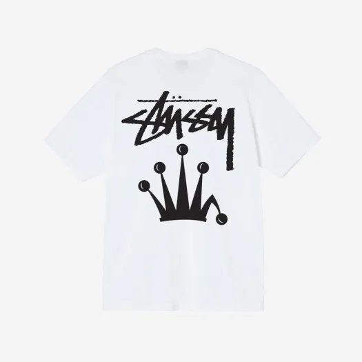 스투시 스탁 크라운 티셔츠 화이트