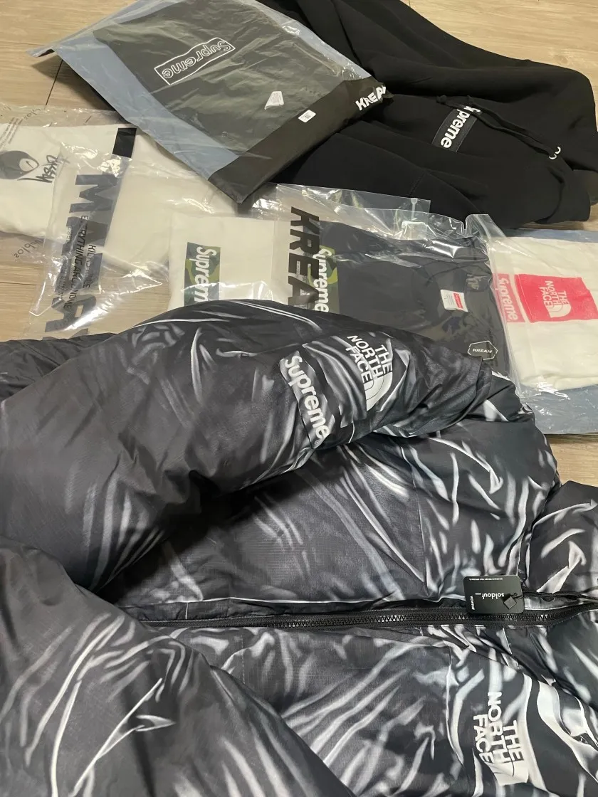 슈프림 박스로고 티셔츠 네이비 - 23FW thumbnail 3