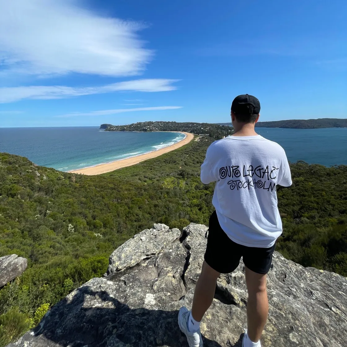 스투시 x 아워레가시 x 데님 티어스 스톡홀름 티셔츠 화이트 thumbnail 2