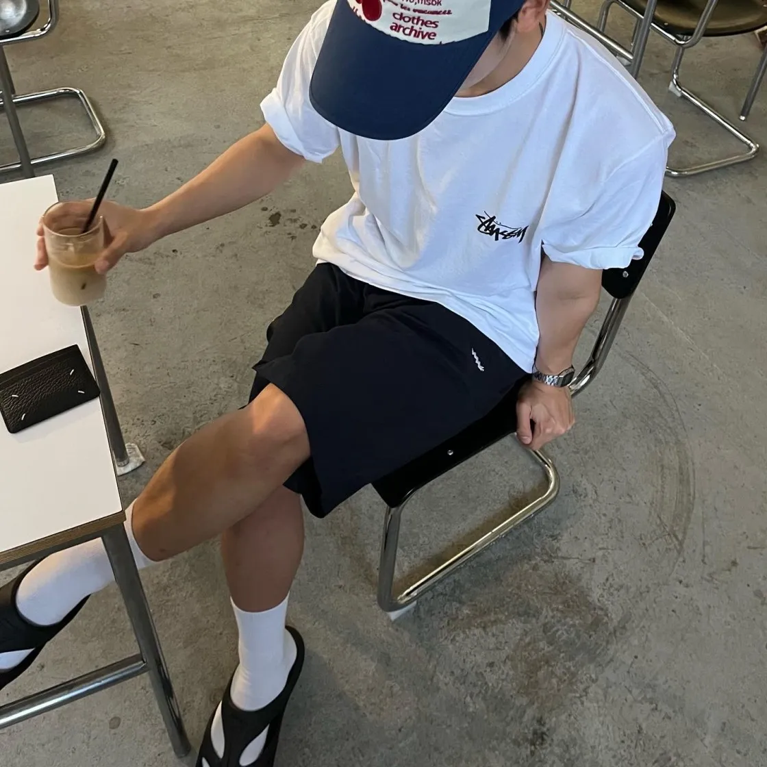 스투시 x 아워레가시 x 데님 티어스 스톡홀름 티셔츠 화이트 thumbnail 7