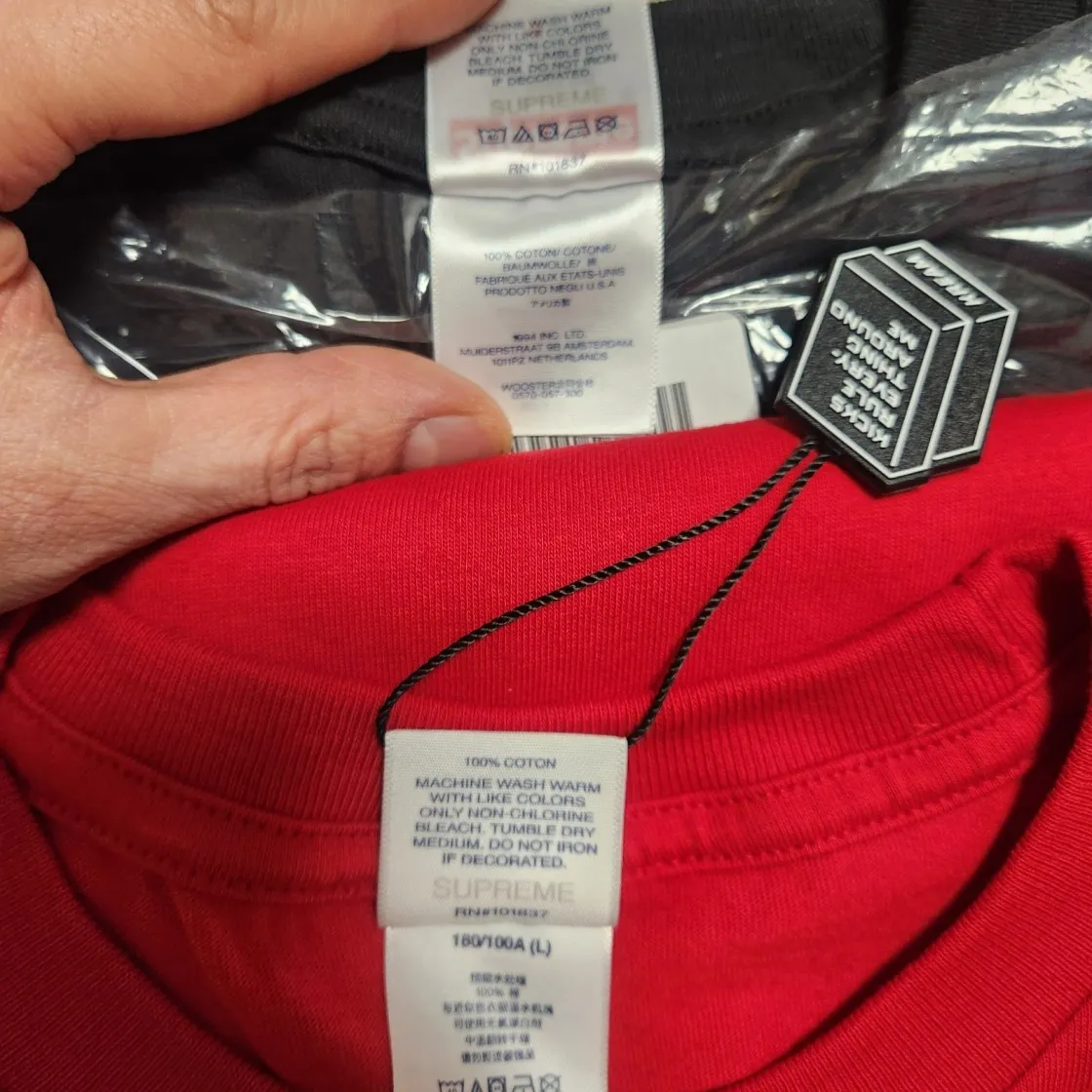 슈프림 박스로고 티셔츠 레드 - 23FW thumbnail 6