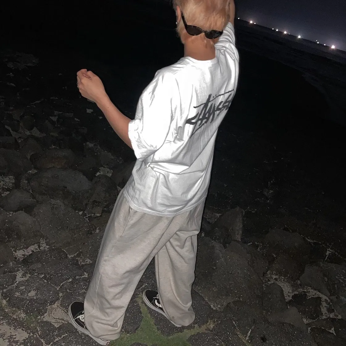 스투시 x 아워레가시 음양 피그먼트 다이드 티셔츠 내츄럴 thumbnail 6