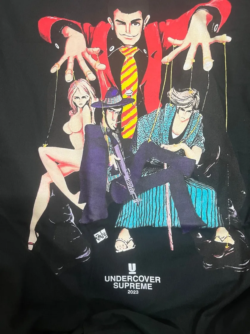 슈프림 x 언더커버 루핀 티셔츠 블랙 - 23SS thumbnail 2