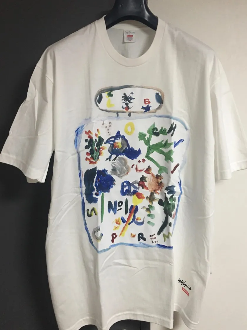 슈프림 x 요지 야마모토 페인트 티셔츠 화이트 - 22FW thumbnail 5