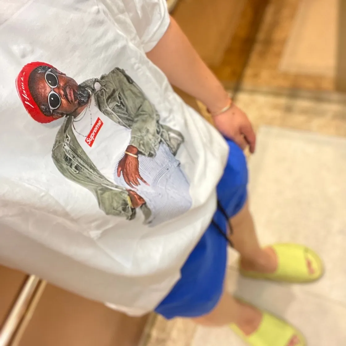 슈프림 안드레 3000 티셔츠 화이트 - 22FW thumbnail 8