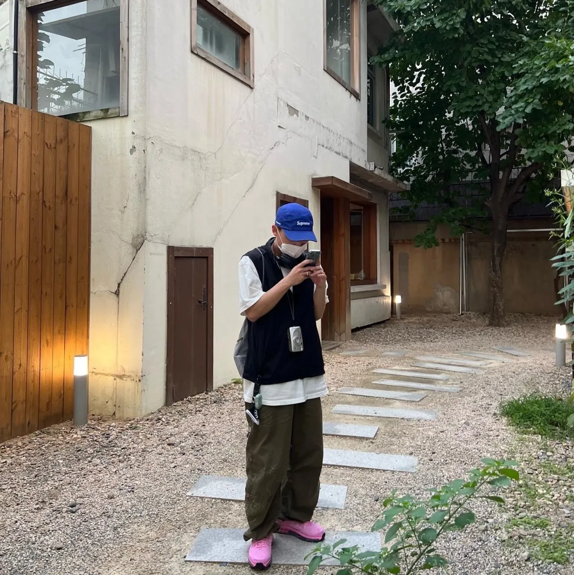 스투시 x 아워레가시 드롭 쉐도우 티셔츠 내츄럴 thumbnail 4