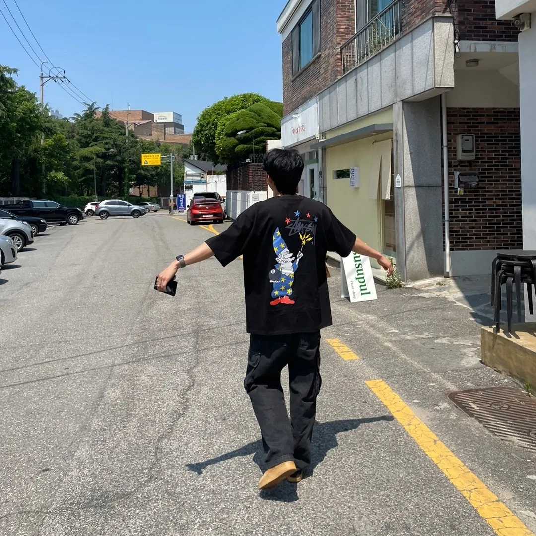 스투시 위자드 티셔츠 블랙 thumbnail 2