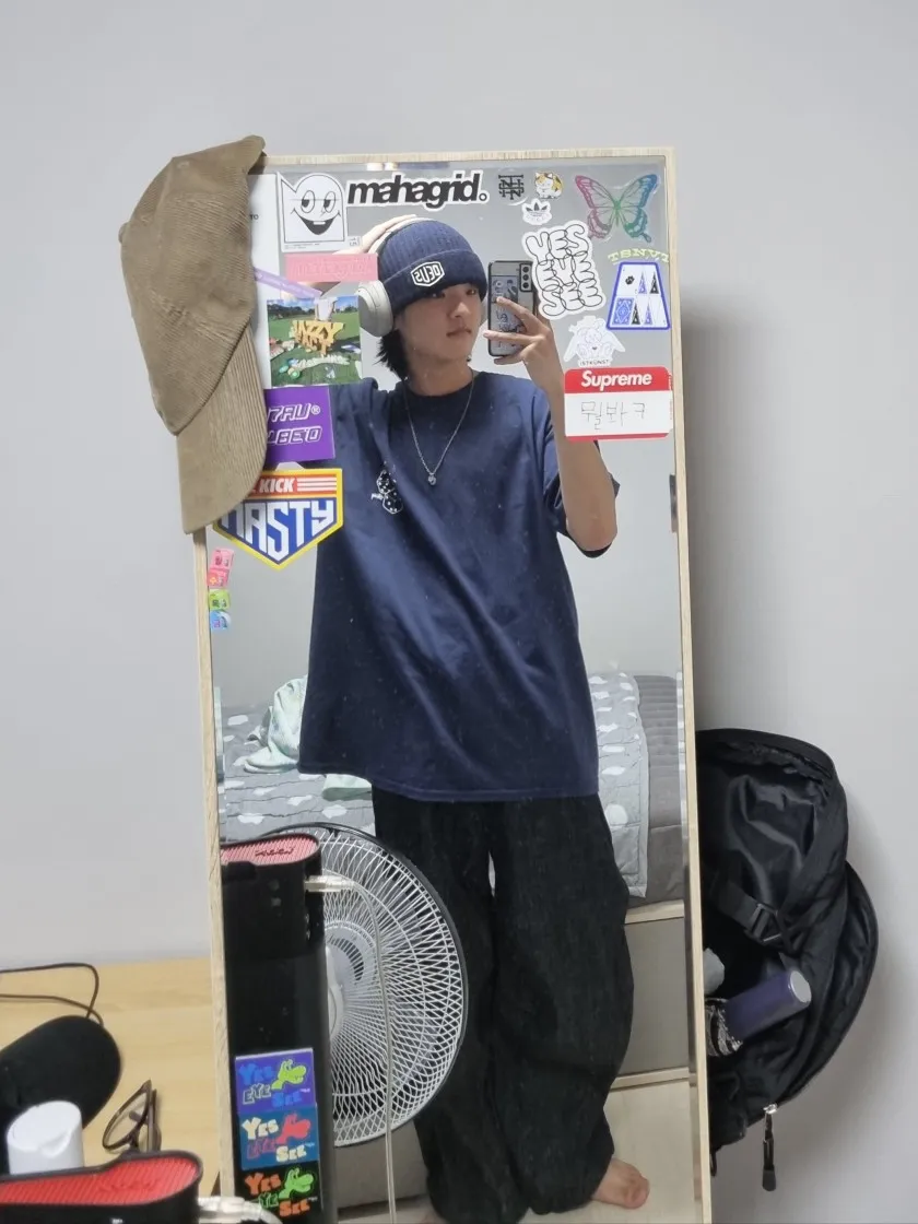 스투시 파이어 다이스 티셔츠 네이비 thumbnail 2