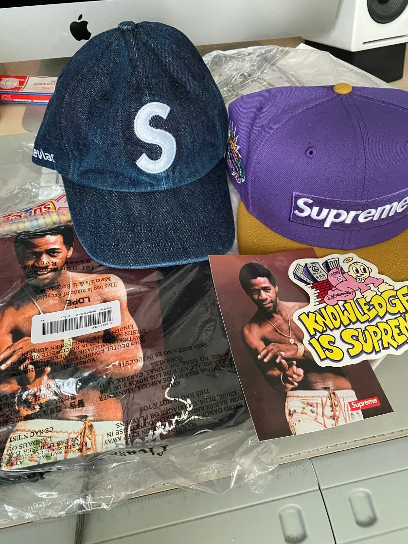 슈프림 알 그린 티셔츠 블랙 - 22SS thumbnail 6