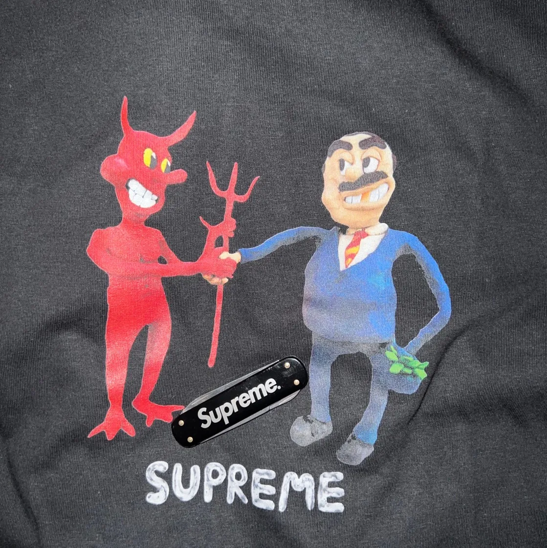 슈프림 비즈니스 티셔츠 블랙 - 23SS thumbnail 3