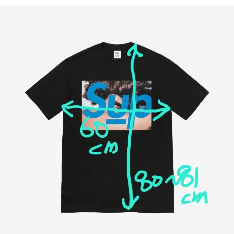 슈프림 x 언더커버 페이스 티셔츠 블랙 - 23SS thumbnail 7