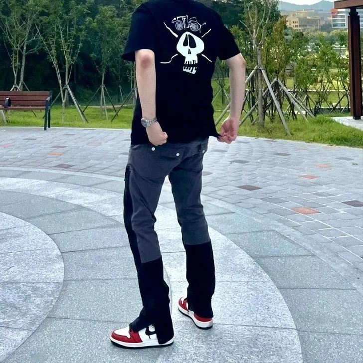 스투시 서프 스케이트 스컬 티셔츠 블랙 thumbnail 3