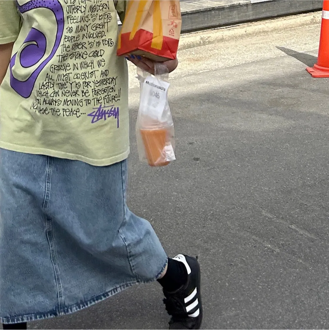 스투시 S 토크 피그먼트 다이드 티셔츠 블랙 thumbnail 2