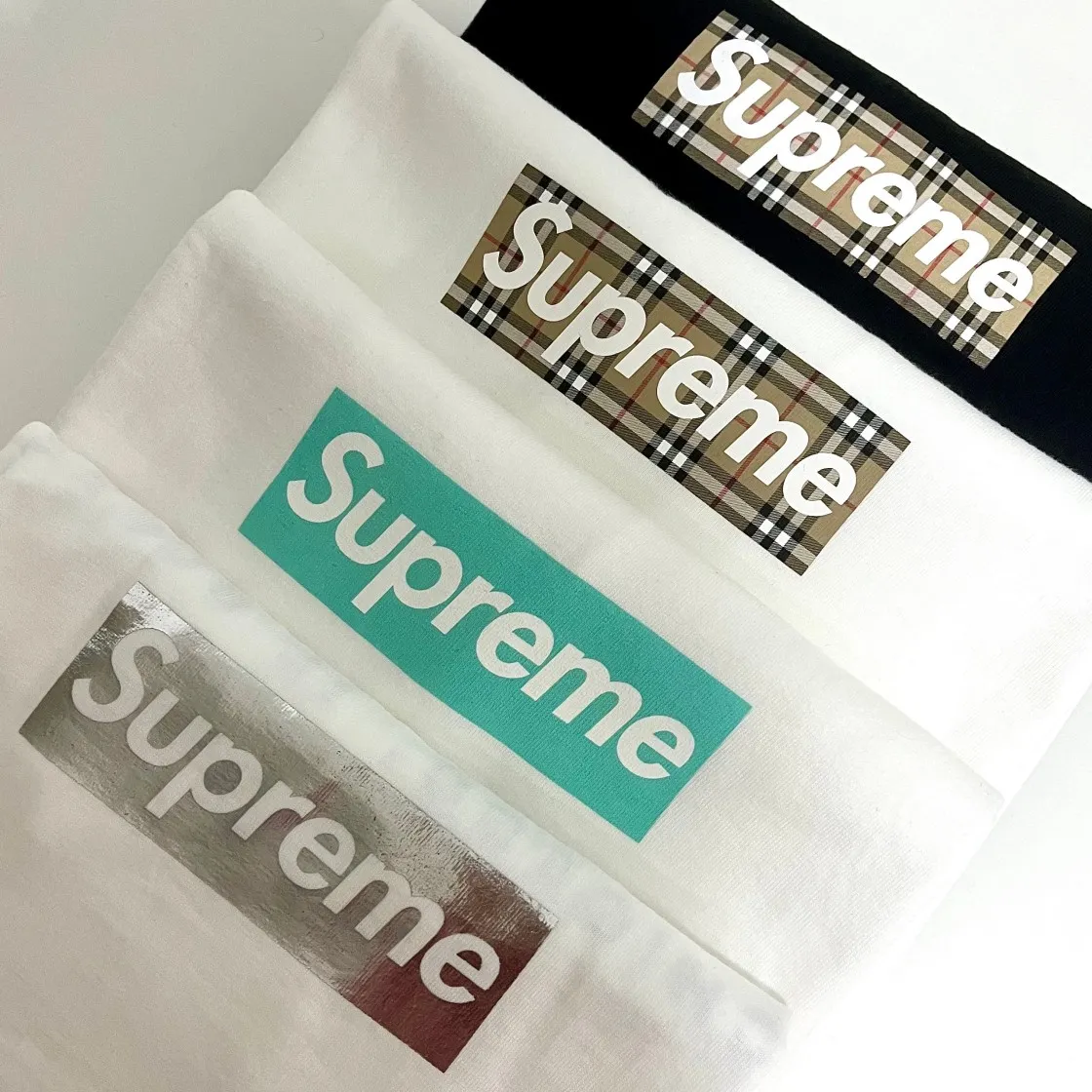 슈프림 x 티파니 앤 코 박스로고 티셔츠 화이트 - 21FW thumbnail 9